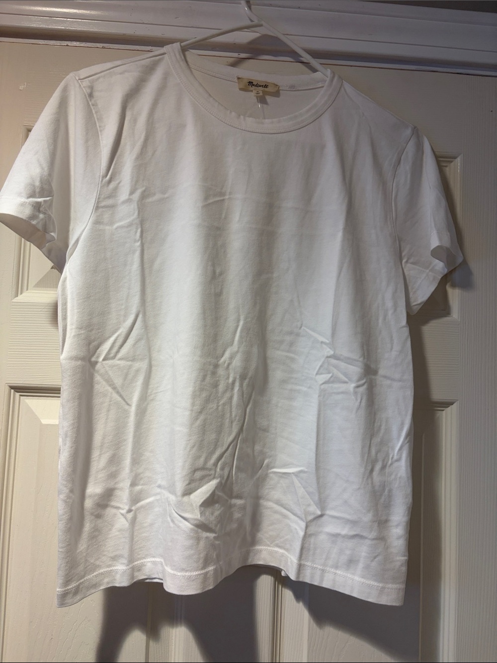 Madewell White Short Sleeve Crewneck Tee